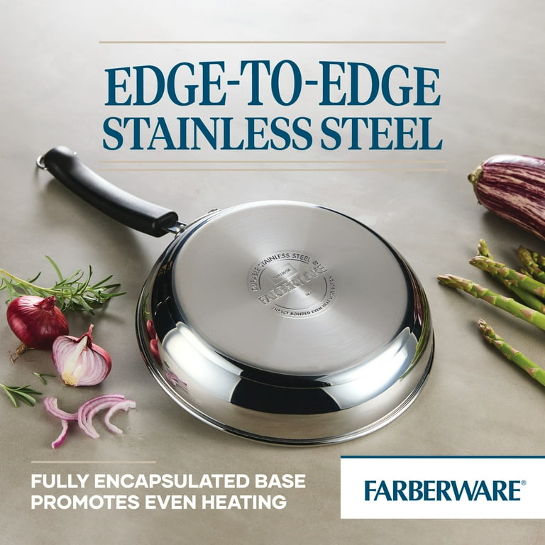 Farberware Brilliance 10 Stainless Steel Frying Pan - Walmart.com