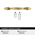 thumbnail image 3 of Amerock Intertwine 3-3/4 inch Center-to-Center Champagne Bronze Cabinet or Furniture Pull, 10 Pack, 3 of 4