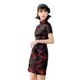 thumbnail image 4 of RWJDXD RWJDXD 2023 New Cheongsam Short Daily Banquet Dress New Spring and Summer Improved Chinese Style Performance Clothing Republic of China Performance Clothing, 4 of 6