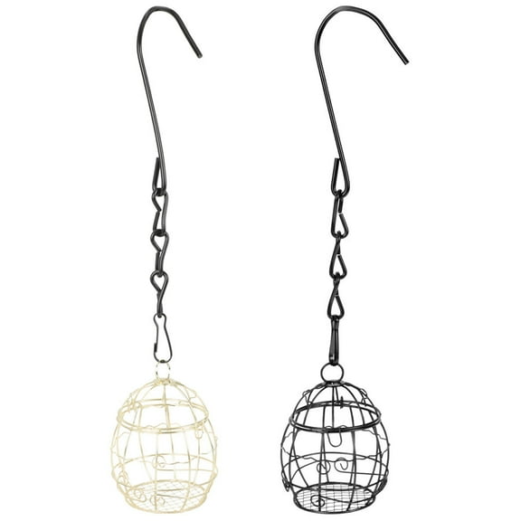 2pcs Garden Hanging Bird Feeders Bird Feeders for Balcony Tree Outdoor Bird Feeders