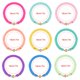 thumbnail image 4 of Pulsera JIASHUYEYE, juego apilable de 9 piezas de arcilla colorida, 4 of 4