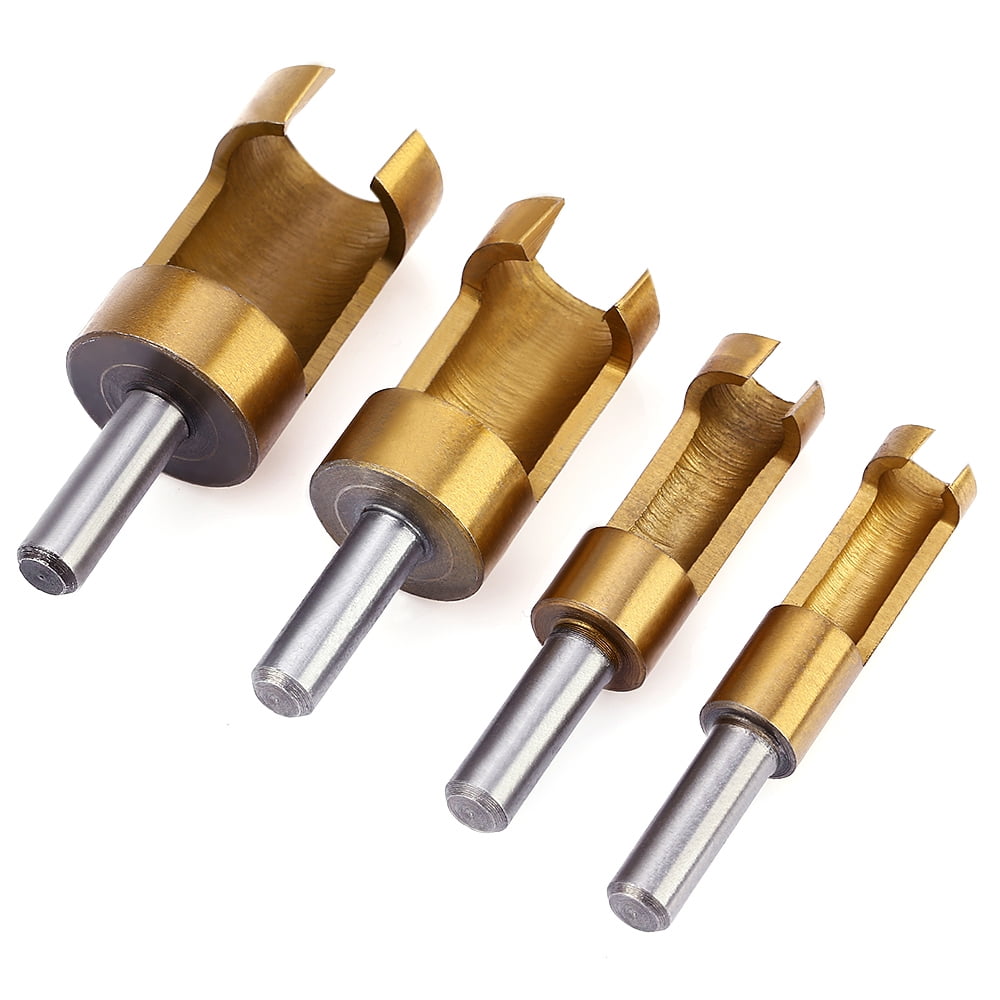 4PCS Plug Cutter Set 6 8 13 & 16mm Joinery Titanize Woodworking Plug Cutter Tool 4PCS Plug Cutter Set 6 8 13 & 16mm Joinery Titanize Woodworking Plug Cutter Tool