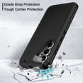 thumbnail image 4 of I-HONVA for Samsung Galaxy S25 FE Case,Shockproof Heavy Duty Rugged Phone Case Military-Grade Protection Phone Cover for Galaxy S25 FE Case,Black, 4 of 7