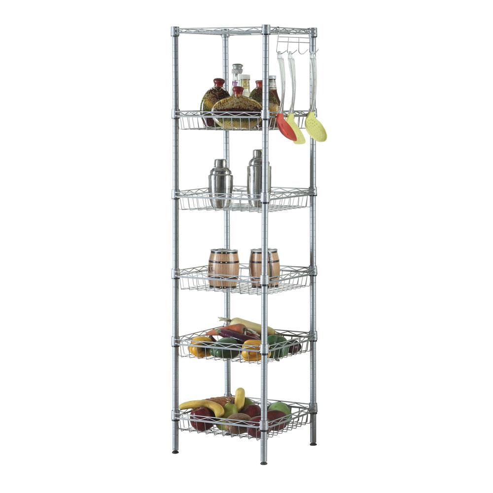 Ktaxon 6 Tier Wire Storage Shelving Rack For Garage