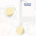 thumbnail image 5 of Unique Bargains Back Scrubber Long Handle Bath Brush Long Handle Brush for Bath Shower 13.98"x3.15"x1.69" White, 5 of 7