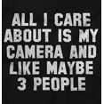 thumbnail image 2 of Care About Camera Funny Photographer Men's Graphic T Shirt Tees Brisco Brands S, 2 of 4