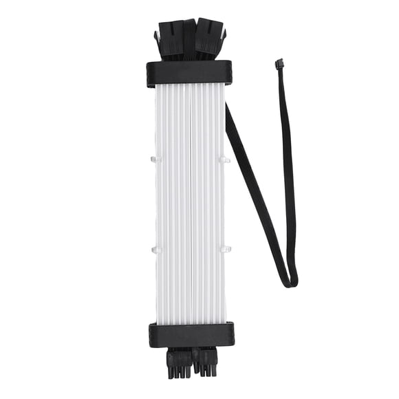 Cable De PSU Argb, 120 Perlas LED Suaves 16.8 Millones De Colores Efecto De Luz De Meteorito Para Tarjetas Gráficas De 2x8 Pines, 5V Sync LED Strip