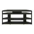 thumbnail image 3 of Pemberly Row Contemporary Corner TV Stand TV up to 55 Inches in Espresso, 3 of 6