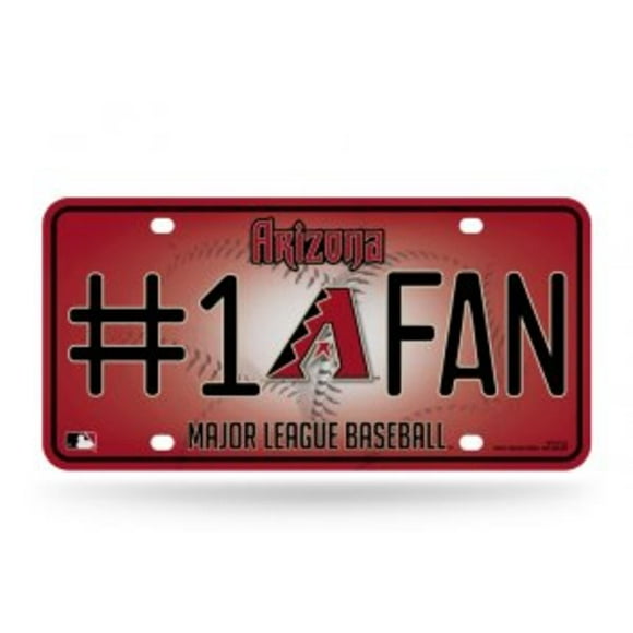 Arizona Diamondbacks #1 Fan Metal License Plate