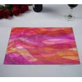 thumbnail image 2 of PKQWTM colorful layers of wavy stripes grainy spots Kitchen Dining Table Mats Placemats Size 12x18 Inches, Set of 2 Pieces, 2 of 2