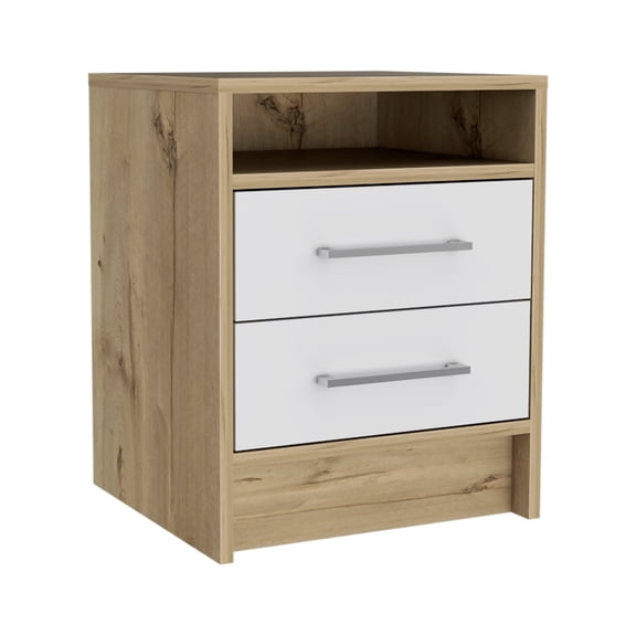 TUHOME Eter Nightstand Engineered Wood Nightstands in  Multi-color