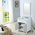 thumbnail image 2 of Madison 30" Solid White Single Sink Bathroom Vanity With Matching Framed Mirror And Faucet, 2 of 7