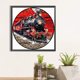 thumbnail image 4 of Pintura de diamante 5D DIY, tarjeta circular de taladro redondo completo, kit de decoración de tren de Navidad, 4 of 9