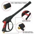 thumbnail image 4 of CATGOOD 4000 PSI Pressure Washer Gun with Extension Wand, Pressure Washer Wand with 50FT Hose and 5 Quick Connect Nozzles, Power Washer Gun Handle Car Wash Spray Gun Kit, 5 Spray Patterns, 4 of 11