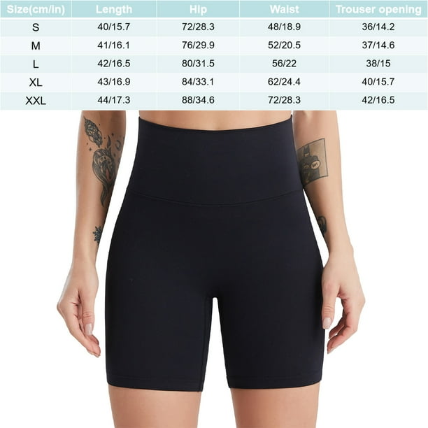 Sonducket Pantalones cortos deportivos de cintura alta para mujer