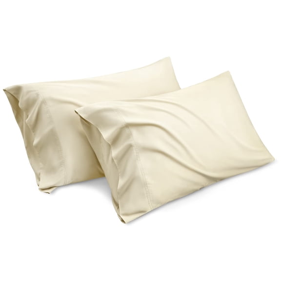 Juego de 2 fundas de almohada Bedsure Cooling Queen Size, color crema