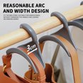 thumbnail image 3 of Kafsov Multifunctional Bag Hanger, 3kg Bearing Capacity, Space-Saving Closet Organizer with Unique Arch Design for Handbags, Backpacks, and More Gray, 3 of 6