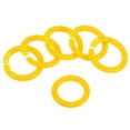 thumbnail image 1 of Unique Bargains 0.8' OD 0.6' ID Loose Leaf Rings Binder Ring Plastic for Book DIY Scrapbook Notebook, Yellow 50 Pack, 1 of 5