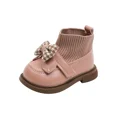 Girls Ankle Boots Fashion Princess PU Leather Rubber Outsole Children‘s