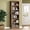 4-Brown, variant on FANRAL 75" Tall Bookshelf with 6 Tier,2 Adjustable Shelving, Vertical Narrow Storage Organizer, Freestanding Display Shelf for Home Living Room Bedroom Office,White Bookcase