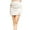 White, variant on IROINNID Women's Skirt Split Slim PU Skirt Short Empire Waist Mini Solid Color Skirt