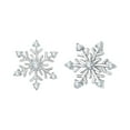 thumbnail image 2 of KATARINA Diamond Snowflake Earrings in 14K White Gold (1/8 Cttw, G-H, I2-I3), 2 of 8
