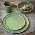 thumbnail image 7 of Gibson Elite Serenade 16 Piece Round Stoneware Dinnerware Set in Green, 7 of 7