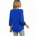 thumbnail image 6 of Ronuti Womens 3/4 Sleeve Tops Ladies Blouses Crew Neck T Shirts for Women Loose Fit Tunic Tops, 6 of 9