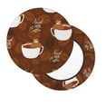 thumbnail image 2 of Kll Sloths Need More Coffee Round Bar Chair Cushion Cover 14 Inch,Bar Stool Protector With Elastic, Soft Washable, 2 of 7