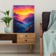 thumbnail image 5 of Qisvanset 12x16 Inch 2D Flat Framed Canvas Art, Blue Heron Watercolor Lake Nature Wildlife Home Wall Art Decor, 5 of 5