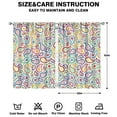 thumbnail image 2 of Paisley Design Curtains-blackout Curtains Bedroom Decor Living Room Darkening Grommet Window Drapes 2 Panels Set 41"x63", 2 of 2