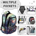 thumbnail image 7 of FKELYI Coral Axolotl Print Kids Backpack Girls Schoolbag 17 Inch School Bookbag with Multi-Pockets Lightweight Casual Daypack Travel Rucksack Knapsack for Student, 7 of 7