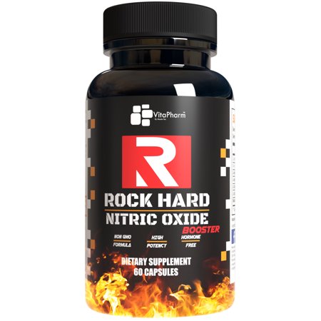 Vitapharm Nutrition Rock Hard Nitric Oxide Booster. L-Arginine. L-Citrulline. Beta Alanine. 60ct