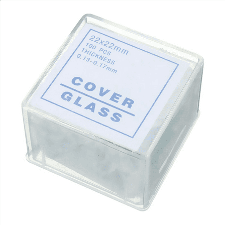1000Pcs Transparent Slides Coverslips Coverslides 22X22mm for Microscope,1000 pcs 22*22mm Microscope Cover Glass,Transparent