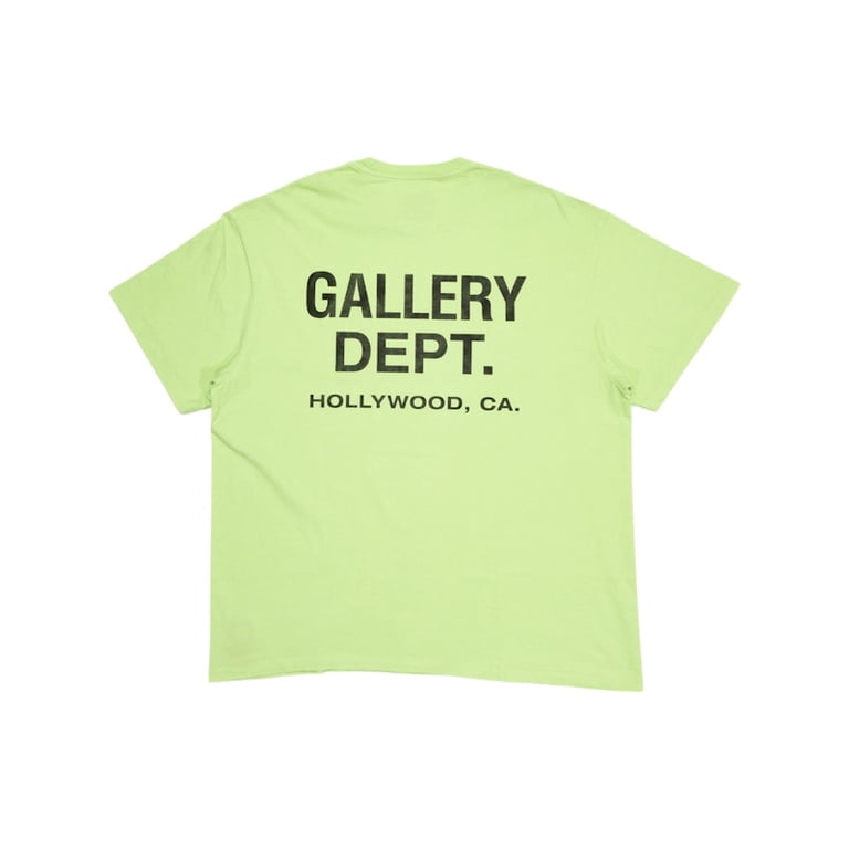 Gallery Dept. Men's Souvenir T-shirt Lime Green, from StockX