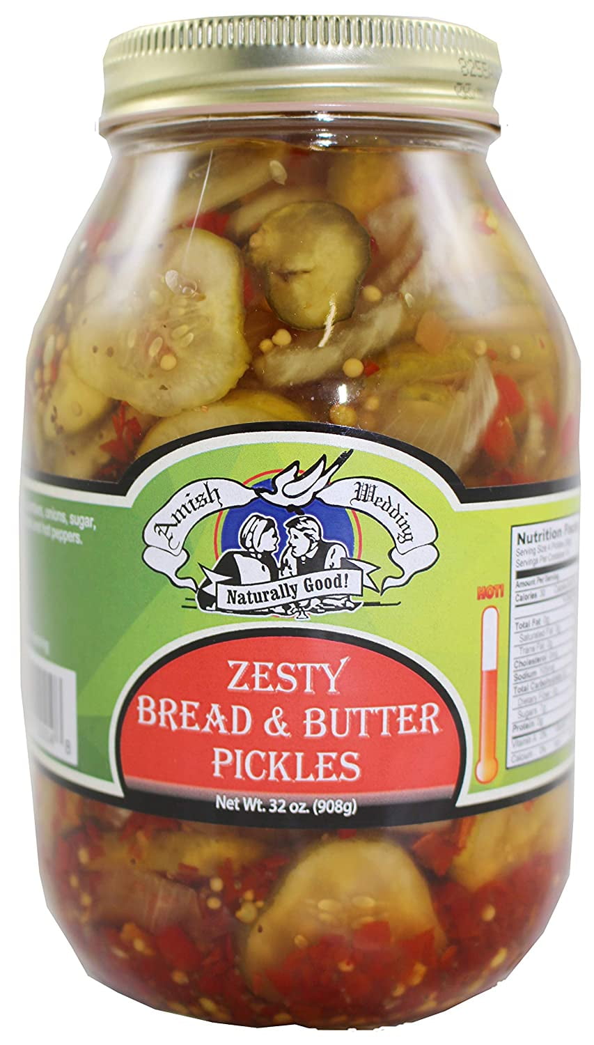 Amish Wedding Zesty Bread Butter Pickles 32 Ounce Jar Walmart Com Walmart Com Amish Wedding Zesty Bread Butter Pickles 32 Ounce Jar Walmart Com Walmart Com