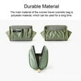 thumbnail image 4 of serony Solid Color Cosmetic Bag Makeup Case Waterproof Pouch Travel Fashion Large Capacity Handbag Multifunctional for S/Khaki, 4 of 9