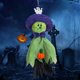 thumbnail image 3 of Colgante de Halloween, adorno decorativo para interiores y exteriores, decoración hecha a mano para terror, accesorios , regalo d , VERDE Gloria Colgante de Halloween, 3 of 9