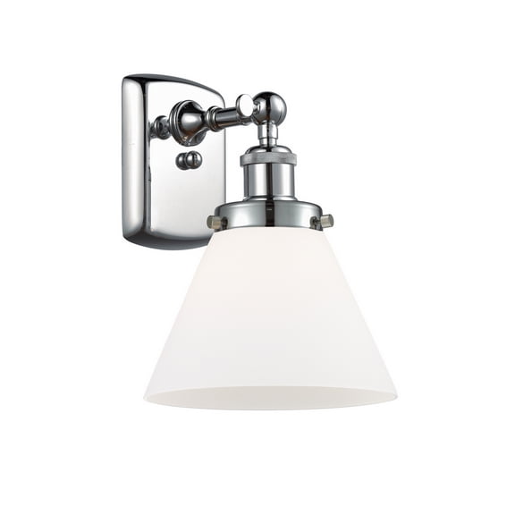 Innovations 916-1W-PC-G41-LED Large Cone 1 Light Sconce part of the Ballston Collection, Polished Chrome