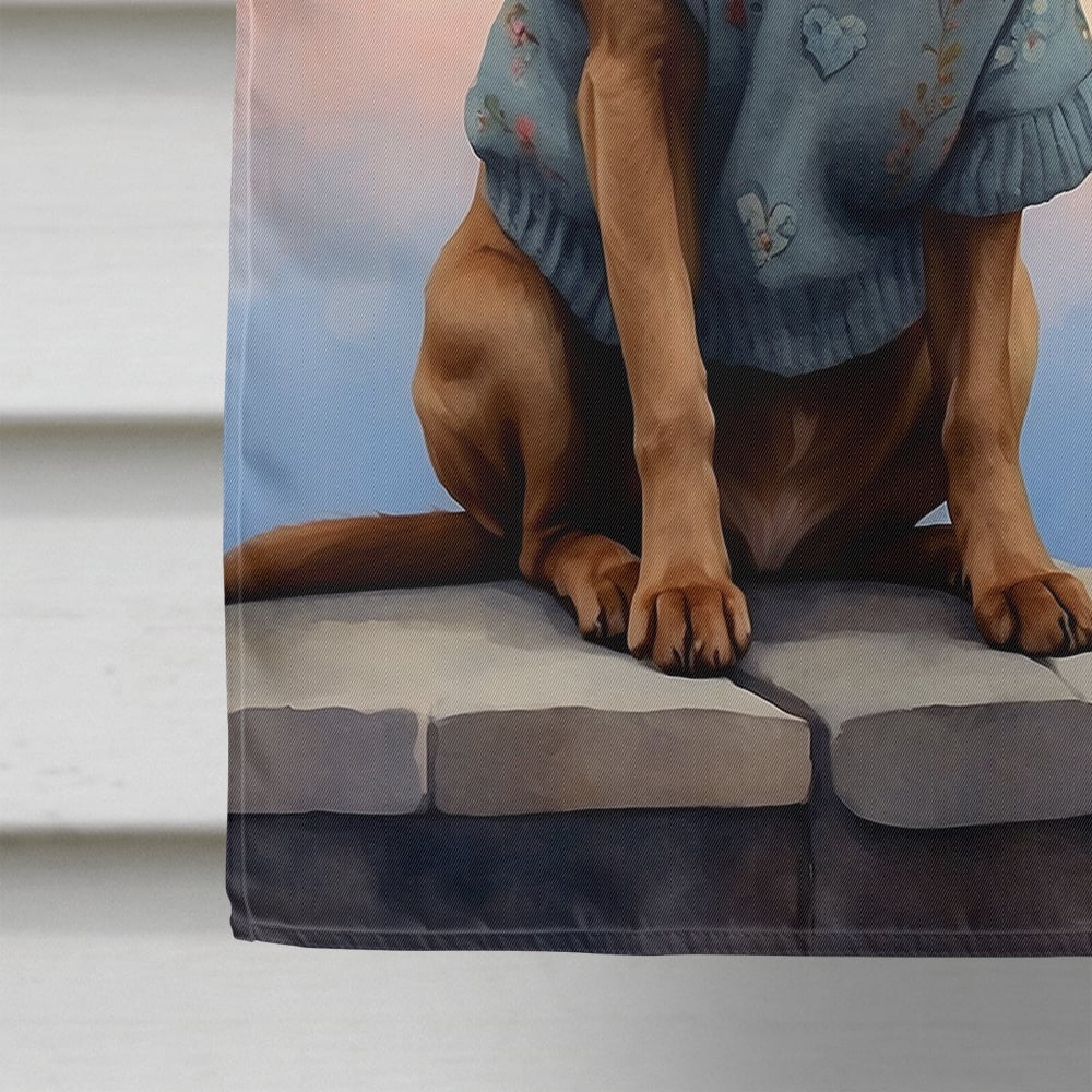 Chesapeake Bay Retriever Two Hearts House Flag 28 in x 40 in
