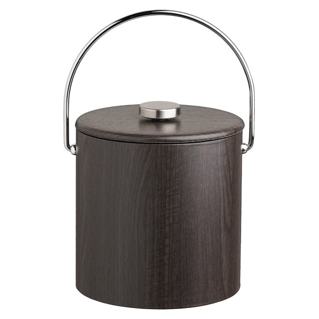 Tapa de vinilo fino Kraftware Corp. para cubeta de hielo Woodcraft Ebony 3Qt. 18661