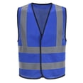 thumbnail image 1 of Chaleco de seguridad AYKRM Nivel 2 de alta visibilidad azul grande, 1 of 6