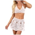 thumbnail image 1 of YDLCAFD Easter Womens Crocheted Hollowed Out Two Piece Summer Bikini Beach Wear Swimsuit, 1 of 5