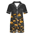 thumbnail image 4 of Ensembles de Pyjama pour Femmes, Shorts pour Femmes, Blouse Décontractée à Col Rabattu Manches Courtes Mode Short Ensemble de Pyjama, 4 of 4