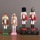 thumbnail image 1 of 4*Pintado a mano 30CM Cascanueces Marioneta Soldado Rey Cascanueces de madera Hombre Navidad Pequeño Ornamento, 1 of 4