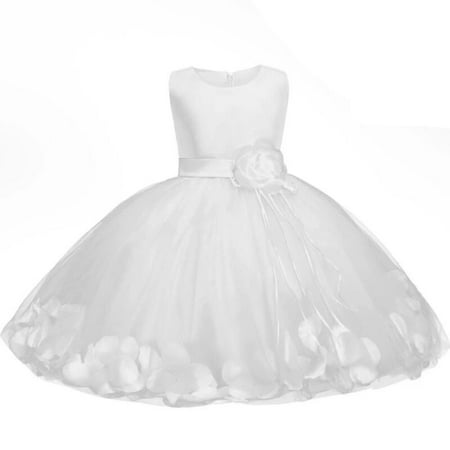 Flower Petal Baby Girl Wedding Bridal Dress Newborn Infant Baby Clothing Walmart Canada