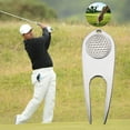 thumbnail image 4 of Washranp Golf Divot Repair Tool,Portable Golf Club Cleaner Fork Zinc Alloy Golf Divot Tool with Ball Position Marker Golf Turf Repair Fork, 4 of 7