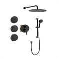 thumbnail image 3 of Cfowner Shower Faucets Sets, Wall Mounted Shower Faucet Set for Bathroom, Shower System with Shower Head, Hand Shower, Slide Bar, Bodysprays, Shower Arm Hose, Valve Trim, 3 of 6