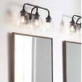 thumbnail image 5 of Quorum Lighting Enclave Glass 3-Light Oiled Bronze Wall Sconce, 5 of 5