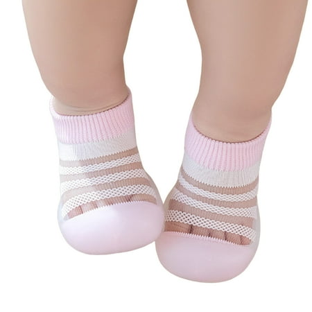 

Entyinea Toddler Shoes Hollow Out Breathable Socks Shoes Soft Sole Non Slip Wear Out Toddler Floor Shoes Slides for Boys Pink 4.5